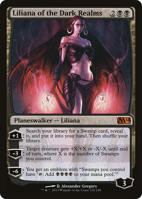 Liliana of the Dark Realms (M14-102) - Magic 2014 (LP)