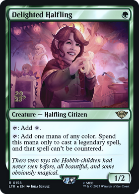 Delighted Halfling (PLTR-158S) - Tales of Middle-earth Promos Foil (MP)