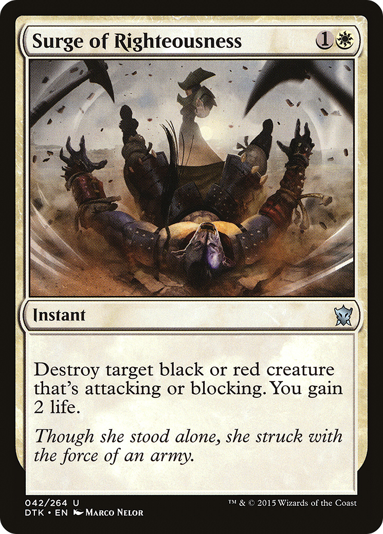 Surge of Righteousness (DTK-042) - Dragons of Tarkir Foil