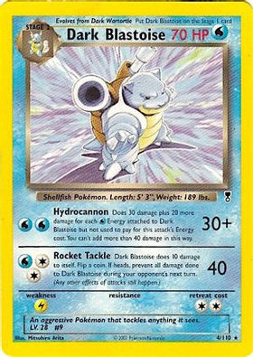 Dark Blastoise - 4/110 (WotC Legendary Collection) 4 - Deck Exclusives(DMG)