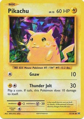 Pikachu - 35/108 (Cracked Ice Holo) 35 - Deck Exclusives Holofoil (HP)