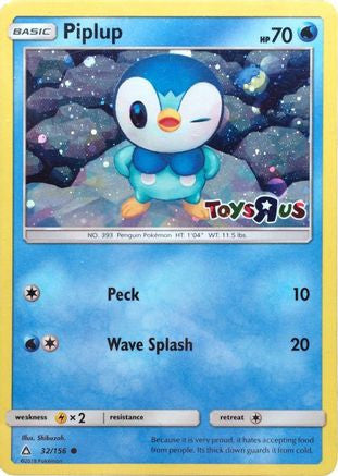 Piplup - 32/156 (Toys R Us) 32 - Miscellaneous Cards Products Holofoil (LP)