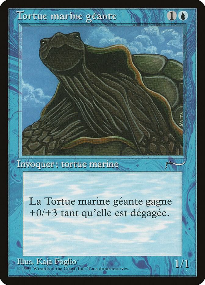 Giant Tortoise (French) - "Tortue marine geante"