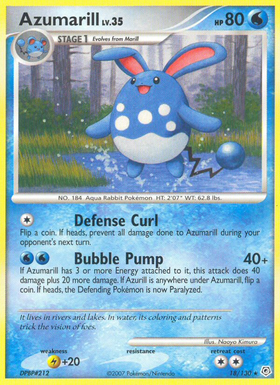 Azumarill 18/130 - Diamond Pearl Reverse Holofoil(HP)