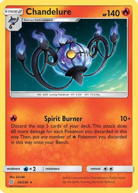 Chandelure 30/236 - SM Unified Minds Reverse Holofoil