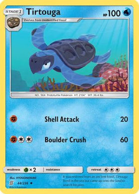 Tirtouga 44/236 - SM Unified Minds Reverse Holofoil