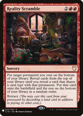 Reality Scramble (LIST-C18-25) - The List
