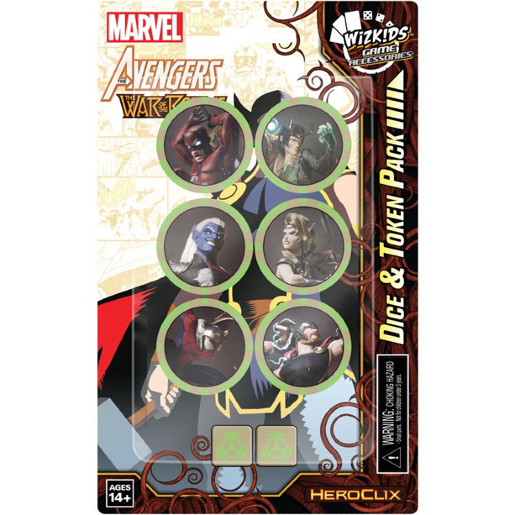 Marvel HeroClix: Avengers - The War of the Realms - Dice & Token Pack (On Sale)