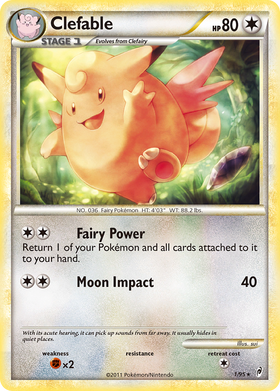 Clefable 1/95 - Call of Legends Holofoil (HP)
