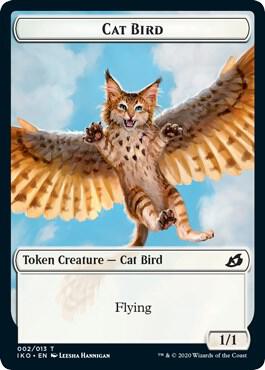Cat Bird // Human Soldier (005) Double-Sided Token