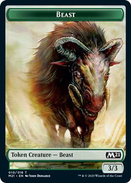 Beast // Cat (011) Double-Sided Token