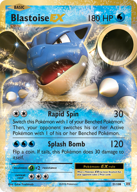 Blastoise-EX 21/108 - Evolutions Holofoil (LP)