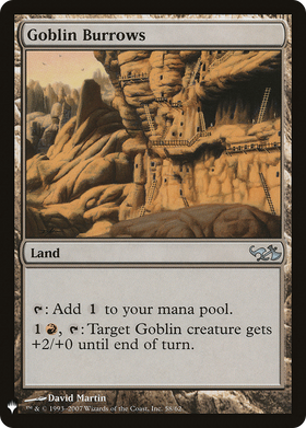 Goblin Burrows (LIST-DD1-58) - The List