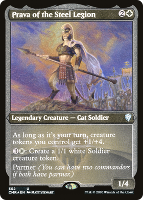 Prava of the Steel Legion (CMR-552) - Commander Legends Etched Foil