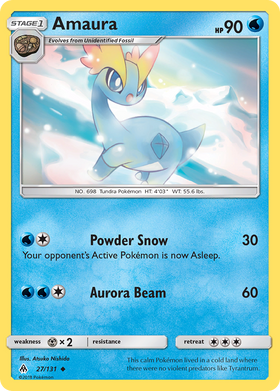 Amaura 27/131 - Forbidden Light Reverse Holofoil (HP)