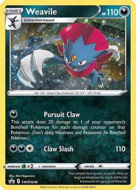 Weavile - SWSH246 (Cosmos Holo) SWSH246/307 - SWSH Sword Shield Promo Cards Holofoil
