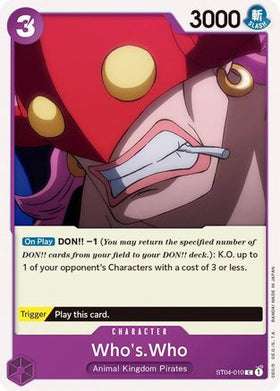 Who's.Who (ST04-010) Starter Deck 4: Animal Kingdom Pirates