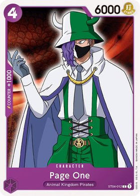 Page One (ST04-012) Starter Deck 4: Animal Kingdom Pirates