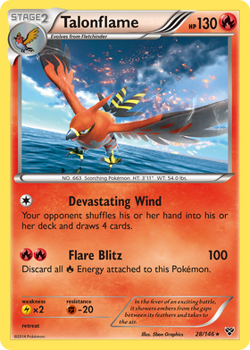 Talonflame 28/146 - XY Holofoil (HP)