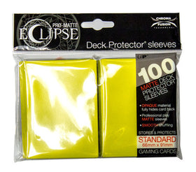 Pro-Matte Eclipse Standard Size Card Sleeves - Yellow (100ct)