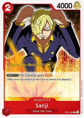 Sanji (ST01-004) Super Pre-Release Starter Deck 1: Straw Hat Crew