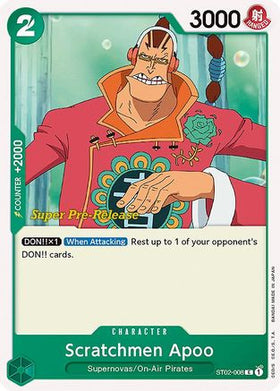 Scratchmen Apoo (ST02-008) Super Pre-Release Starter Deck 2: Worst Generation