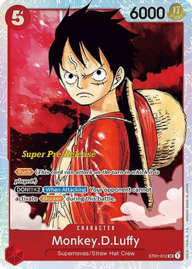 Monkey.D.Luffy (ST01-012) Super Pre-Release Starter Deck 1: Straw Hat Crew Foil