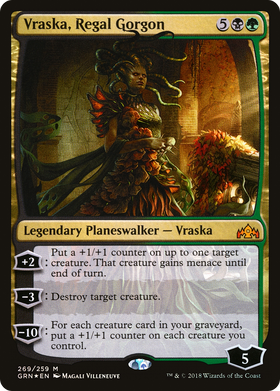 Vraska, Regal Gorgon (GRN-269) - Guilds of Ravnica Foil (HP)