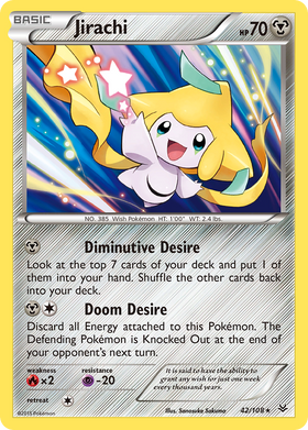 Jirachi 42/108 - Roaring Skies Holofoil (HP)
