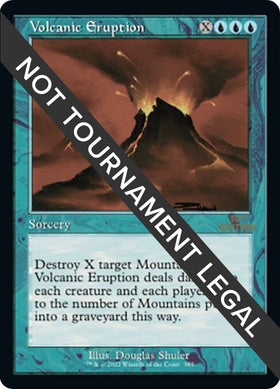 Volcanic Eruption (Retro Frame)