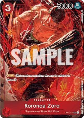 Roronoa Zoro (Parallel) (OP01-025) Romance Dawn Foil