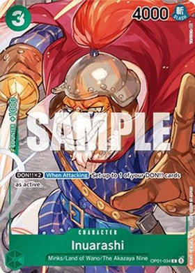 Inuarashi (Box Topper) (OP01-034) Romance Dawn Foil