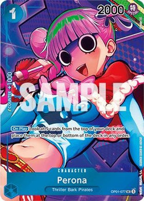 Perona (Box Topper) (OP01-077) Romance Dawn Foil