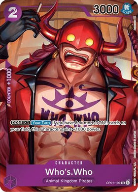 Who's.Who (Box Topper) (OP01-109) Romance Dawn Foil