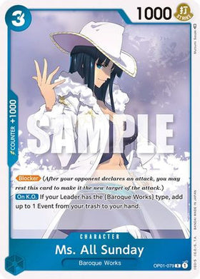 Ms. All Sunday (OP01-079) Romance Dawn Foil
