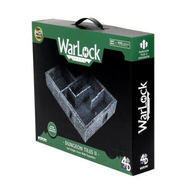 Wizkids Miniatures 4D Settings: WarLock Tiles - Dungeon Tiles II - Full Height Stone Walls Expansion