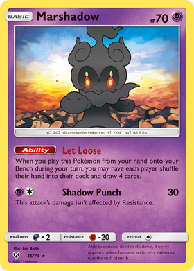 Marshadow 45/73 - Shining Legends Reverse Holofoil (LP)