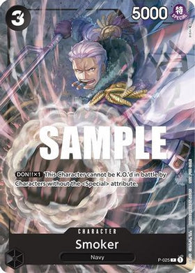 Smoker (Pre-Release) (P-025) One Piece Promotion Cards