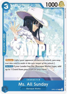 Ms. All Sunday (Promotion Pack 2023) (OP01-079) One Piece Promotion Cards