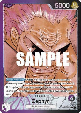 Zephyr (Alternate Art) (OP02-072) Paramount War Foil