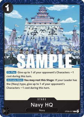 Navy HQ (ST06-017) Starter Deck 6: Absolute Justice (LP)