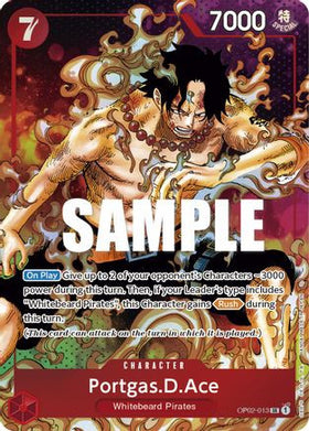 Portgas.D.Ace (Parallel) (OP02-013) Paramount War Foil