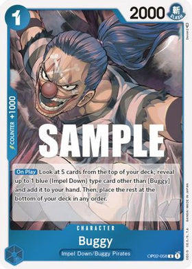 Buggy (OP02-058) Paramount War Foil