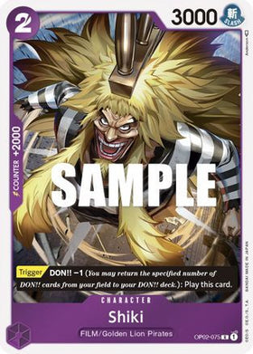 Shiki (OP02-075) Paramount War Foil