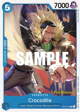 Crocodile (OP02-053) Paramount War Pre-Release Cards