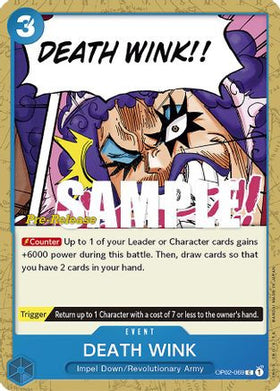 DEATH WINK (OP02-069) Paramount War Pre-Release Cards