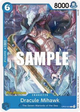 Dracule Mihawk (OP02-055) Paramount War Pre-Release Cards