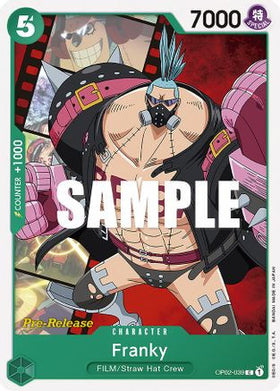 Franky (OP02-039) Paramount War Pre-Release Cards