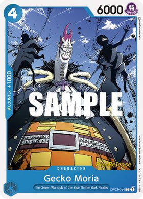 Gecko Moria (OP02-054) Paramount War Pre-Release Cards