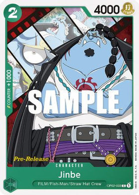 Jinbe (OP02-033) Paramount War Pre-Release Cards